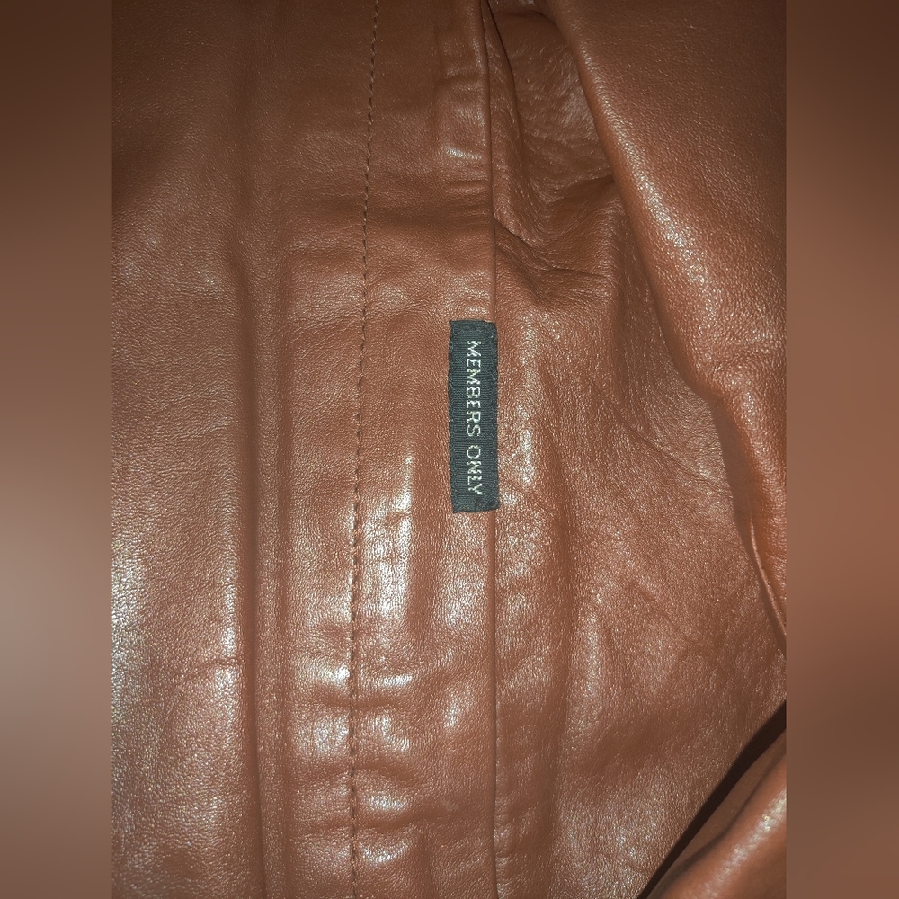Members Only Leather Jacket - Picture 3 of 4